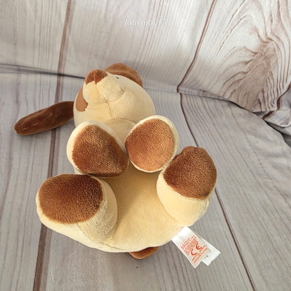 TY Baby Tan Brown Dog Plush Stuffed Toy Bumpkin Squish 7 Inch 2017 - Picture 4 of 12